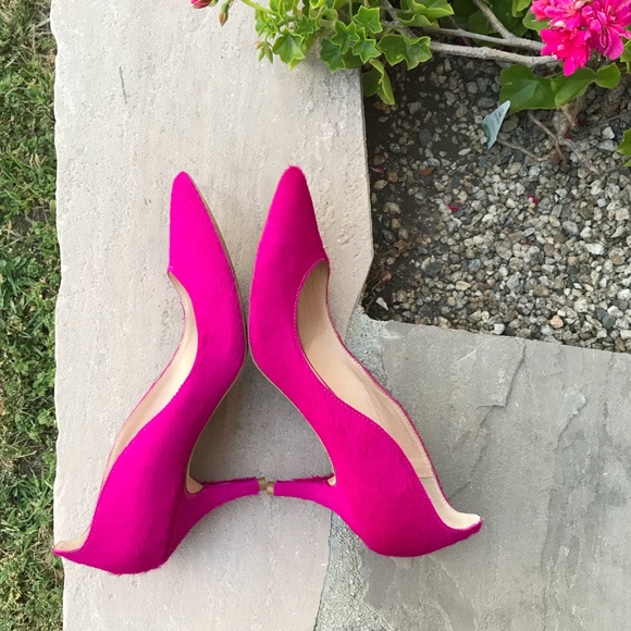 Loeffler Randall Fuchsia Pony Hair Pump - Picture 5 of 7